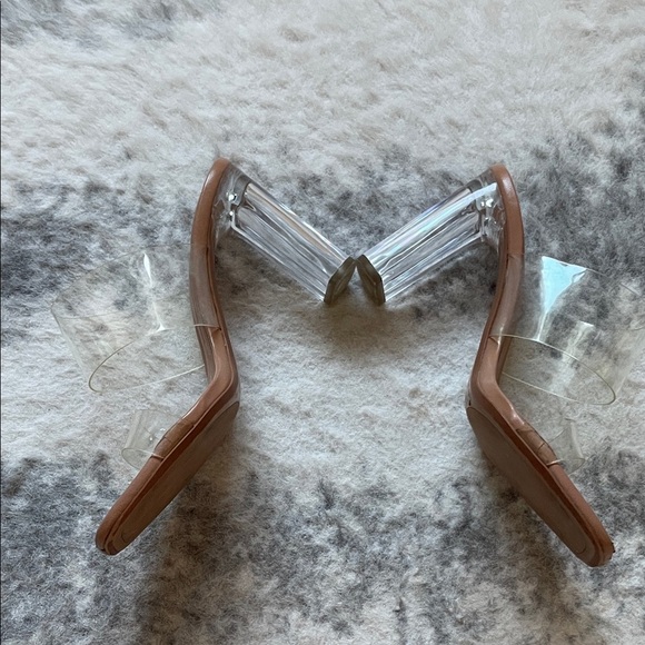 Zara Women's Transparent and Tan Heels - Picture 3 of 10